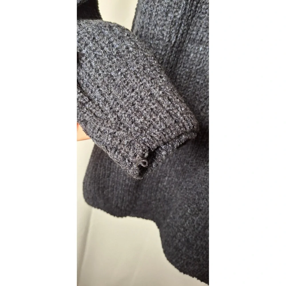 Tandem Firenze Navy Wool Blend V-Neck Knit Sweater Made in Italy XL NWT*READ